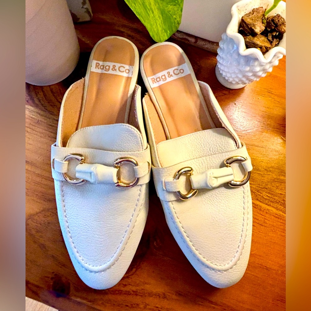 London Rag Interna Horsebit Embellished Slip-On Mules